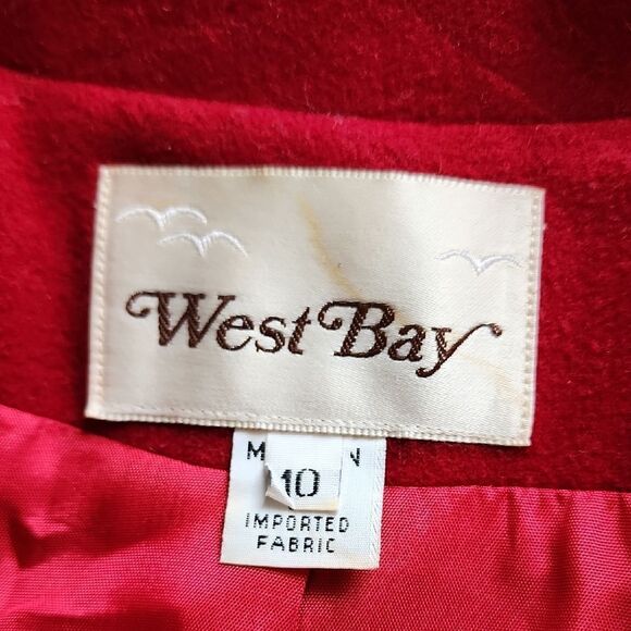 West Bay Women's Classic Red Blazer- Women's Size 10 - Picture 2 of 4